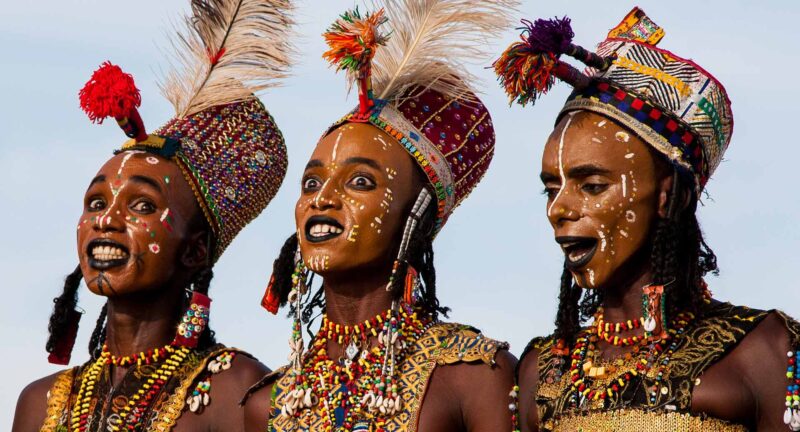 costumes for a night fest in chad