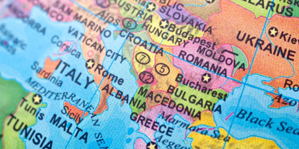 a map of the balkans