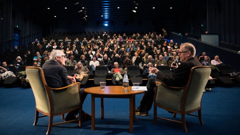 Ken Loach speaking at Nordic/Docs Festival