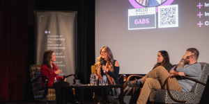 A panel discussion at East Doc Platform 2025
