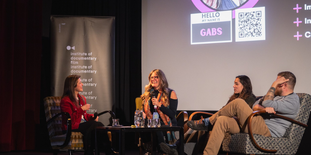 A panel discussion at East Doc Platform 2025