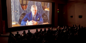 The crowd watching 'Returning' teaser at Docu Talents From the East 2026 at Sarajevo Film Festival