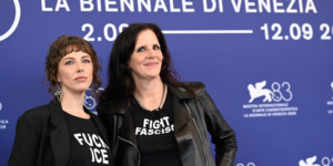 Rachel Lauren Mueller, Laura Poitras at Venice Film festival 2026